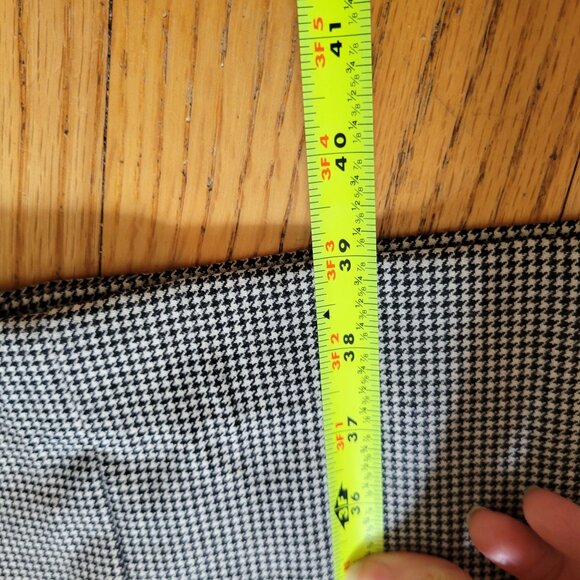 Talbots Black & White Houndstooth Dress With Belt Size 8 - Picture 6 of 6